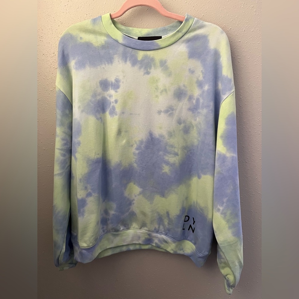 By.Dyln Xander Sweater in Sky Tie Dye New - Picture 3 of 13